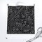 Evil Robot Circuit Board Black Gray Nerd Geek Computer Electric Tech Silver Stem Custom Printed Fabric by Spoonflower Various Fabrics by the Yard or Fat Quarter
